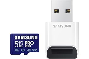 Samsung Memorie MB-MD512KB PRO Plus Scheda MicroSD da 512GB, UHS-I U3, fino a 160 MB/s, USB Card Reader incluso
