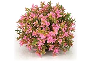 biOrb 46088 Boule de fleurs rose - plante aquatique artificielle, belle décoration d'aquarium en plastique de haute qualité, convient pour l'eau douce et l'eau de mer