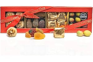 Walnut Tree – Marron Glacés, Marzipan & Pâtes de Fruits Gift Box – Handpacked in the UK – Great Taste Award Winner – Suitable for Gluten Free Diets – Luxury Gift Selection, Birthday, Anniversary, 400g