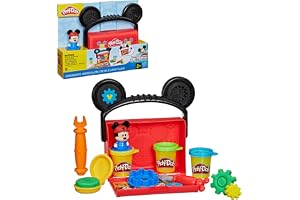 Play-Doh Disney Junior, bärbart garagelekset med Musse Pigg, pysselleksaker för förskolebarn från 2 år