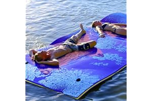 COSTWAY Hamak wodny, mata do pływania na tratwie, pływający dywan, pływające łóżko wodne, wyspa pływająca