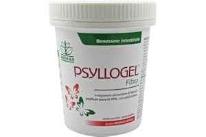 FD GOODS LTD PSYLLOGEL FIBRA - Integratore di Psyllium Pura al 99% in polvere - VASO DA 170 GRAMMI GUSTO ARANCIA
