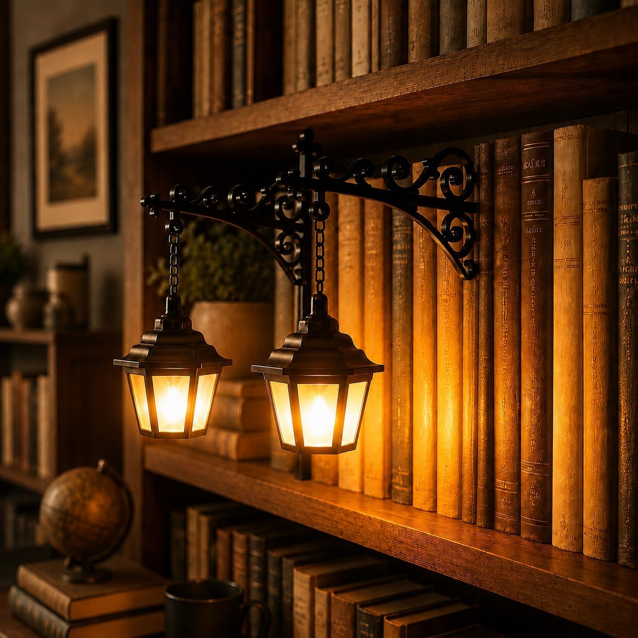 Kaufberatung 2026 : Warum den 2 Stück Bücherregal Lampe Vintage Library Lan wählen?