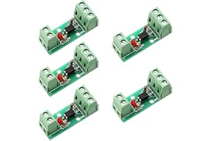 iHaospace 12V Optocoupler Isolation Board (5pcs), EL817 1 Channel Opto PNP NPN Signal Converter, Isolator High-Level Trigger 80KHz