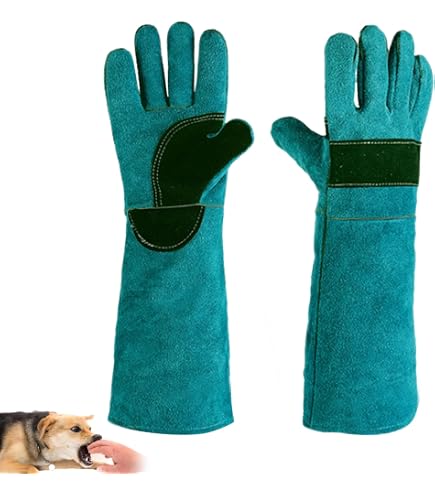 Generic Guanti Per La Manipolazione Degli Animali Per Gatto, Cane, Uccello, Serpente, Pappagallo, Lucertola, Anti-morso/graffio, Giardinaggio, Animali Selvatici, Protezione Guanti, 1 Paio (5 Paia - 6