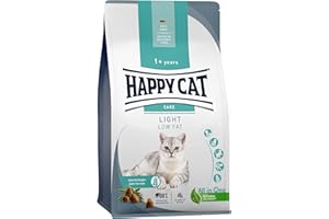 Happy Cat 70603 - Sensitive Adult Light - Trockenfutter mit Geflügel für übergewichtige Katzen und Kater - 1,3 kg Inhalt