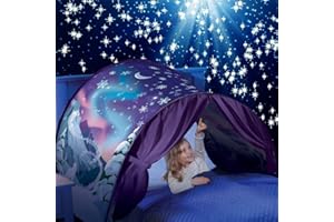 Nicebaby Kids Bed Tents for Boys Girls,Pop up Tent Over Bed Tent for Children Foldable Bedroom Game Kids Single Sleep Tent for Birthday (Winter)