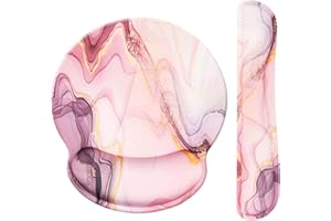 Hosimoln Lisse Tapis de souris ergonomique en mousse à mémoire de forme Support de poignet et repose-poignet pour clavier pour jeux/bureau,durable,confortable et soulagement de la douleur-KMdalishi