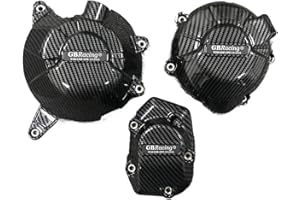 TianChuangs Motorräder kupplungsdeckel Für Kawasaki Z900 2017-2023 Z900SE 2022-2023 Motorrad Motor Stator Slider Schutzhülle Zubehör Kurbelgehäuse Motordeckel (Color : Carbon Fiber Texture)