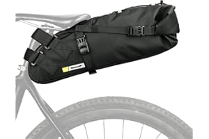 Rhinowalk Borsa da sella per bicicletta, 10/13 l, impermeabile, da mettere sotto il sedile, per mountain bike e bici da strada