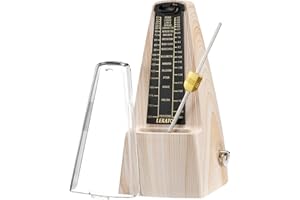 Métronome Mécanique avec Cloche, LEKATO Métronome Universel pour Piano Guitare Ukulélé Violon et Chromatique, son Puissant, suivi du Rythme et du Tempo de Haute Précision pour les Musiciens