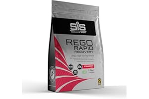 Science In Sport REGO Rapid Recovery Protein Powder | Vegan Protein Powder with Added L-Leucine, Vitamins and Minerals for Muscle Recovery | Strawberry, 30 Servings, 1.5kg