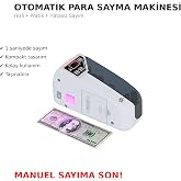 Otomatik Para Sayma Makinesi &ndash; Hızlı ve Hatasız Banknot Sayıcı, Kompakt Taşınabilir Para Sayacı, Ev ve İş Yeri Kullanımı İ&ccedil;in