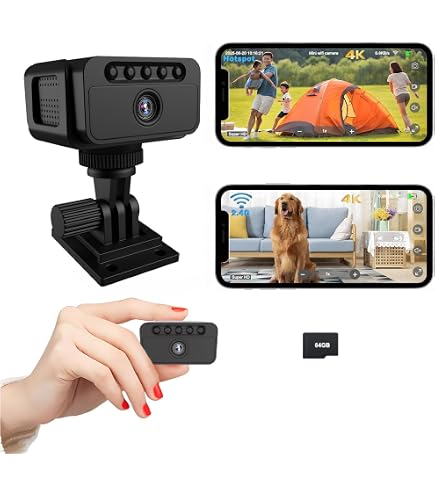 Mini Telecamera Spia Wi-Fi 4K Bextgoo, Visione Notturna 940 Nm, Batteria 50 Giorni, Memoria Locale E Cloud - Per Sorveglianza Interna