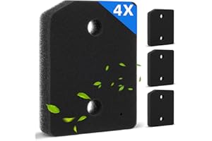 KNJOMZIE Juego de 4 filtros de secado para Miele T1 9164761, filtro de repuesto para secador de bomba de calor, filtro fino y grueso, filtro de esponja para secadora | 207 x 157 x 30 mm