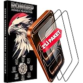 Rongep [2'li Paket] Apple iPhone 17 Pro Max i&ccedil;in Ekran Koruyucu 9H Sertlik Anti-Static Temperli Cam Netlik ve Dokunmatiği Etk