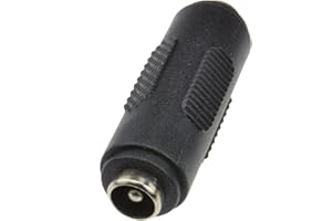 kenable 5.5 x 2.1mm DC Power Coupler Female to Female Gender Changer Adapter [2.1mm Female to Female]