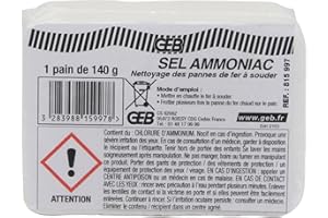 GEB Sale ammoniaca in pane per pulire i guasti del saldatore - Pane 140g
