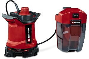 Einhell sladdlösa smutsvattenpumpen GE-DP 18/25 LL Li-Solo Power X-Change (18 V, 7 000 l/h pumpmängd, plansugande, 5 m pumphöjd, ECO- och BOOST-läge, utan batteri)