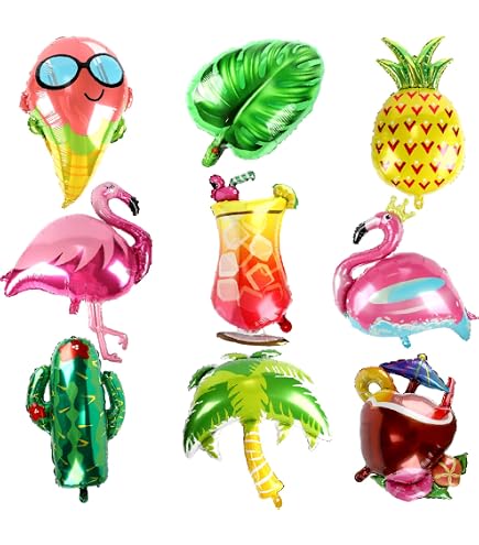 10 Stück Zitronen-Folienballons Für Hawaii-Party, Geburtstag Oder Sommer-Deko – Bunt & Luftig!