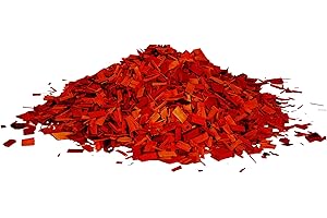 Holtaz Copeaux de Bois Paillis Décoratif pour Le Jardin Couvre-Sol Revêtement de Textile Non Tissé Décoration de Jardin Copeaux de Bois Colorés - Gros granulés - Rouge 50L