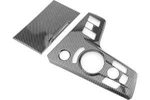 ‎FUEISOF FUEISOFür Kia Sportage NQ5 2021-2025 ABS Zentral Mittelkonsole Schalthebel Schalttafel Rahmen Abdeckung 2 Stück (Kohlefaser Stil ABS)