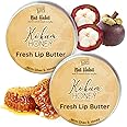 Nat Habit Kokum Honey Lip Balm Fresh Infused Lip Butter With Desi Ghee & Raw Honey For Lips Lightening, Lip Repair, Dark And Chapped Lips (Pack of 2 X 10g)
