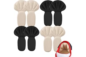 DECATELA Dyroe 2-in-1-Fersenpolster & Selbstklebende Schuheinlagen, Fersenschutz & Fersenkissen für zu große Schuhe & Stiefel, Heel Protector Pads gegen Blasen