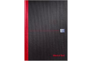 Oxford Black n' Red, A4 Notebook Hardcover, Casebound, Lined, 384 Page, 1 Notebook