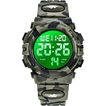 Orologio Digitale Sportivo Topzilly - 8 Colori, 50m Water Resistant, Display LED - Unisex