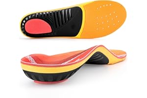 TOPSOLE Orthotic Insoles Plantar Fasciitis Arch Support Inserts Orthopedic Insoles Relieve Flat Feet High Arch Metatarsalgia Foot Pain Shock Absorption Comfort Work Boot Shoe Insoles for Men Women