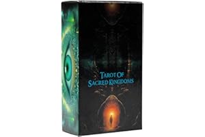 MIVCEKLW Sacred Kingdoms Tarot, Fortune Telling Deck, Mystical Tarot Cards, Beginner Tarot Guide, Tarot Divination Tools, 78 Tarot Cards, Spiritual Card Deck, Advanced Tarot Deck