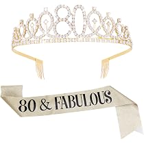 Couronne Et Écharpe 35e Anniversaire - Or Rose Strass - Décoration Fête Femme - Diadème Princesse