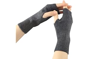 Larcele Kaschmir Handschuhe Fingerlose Fäustlinge Handwärmer für Damen BZST-02