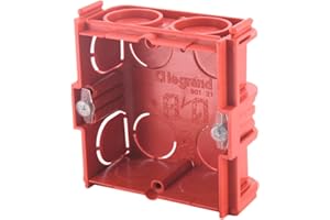 Legrand LEG90530 - Scatola da incasso quadrata Batibox, combinabile con altre scatole, per muratura, profondità: 30 mm