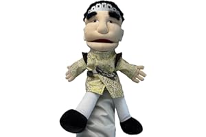 SENHE Jeffy Puppet Plush Toy Doll, Mischievous Funny Puppets Toy with Working Mouth, Soft Stuffed Hand Puppet Prank Plush Toy, Silly Ventriloquist Hand Puppets for Kids Party Favors Gift