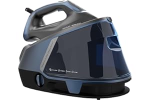 Cecotec Centrale Vapeur Verticale IronHero H-3000 Station Geyser. 3000W, Semelle Céramique Turbo Slide, 600g/min en Coup de Vapeur, Arrêt Automatique, Écran Tactile, Technologie AntiCal et Cyclo Clean