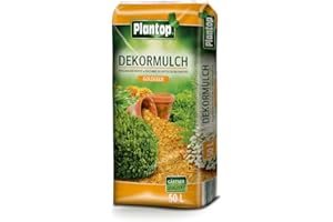 Bark Mulch Decoration 50 Litres Golden Yellow Garden Decorative Mulch Decorative Mulch Plantop Yellow