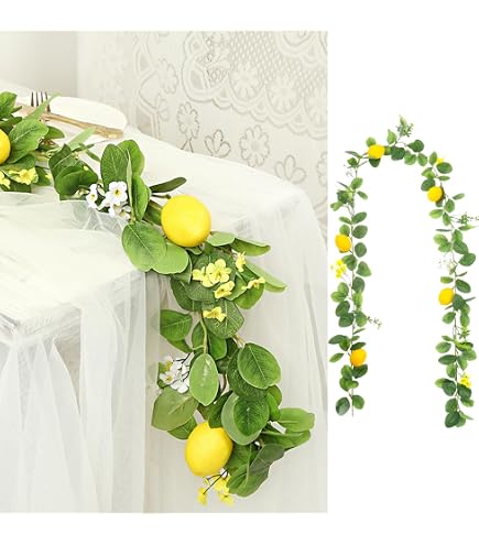 Ghirlanda Artificiale Di Frutta Finta – Vite Decorativa 50 Cm – Per Casa, Festa, Supermercato, Oggetti Di Scena Foto