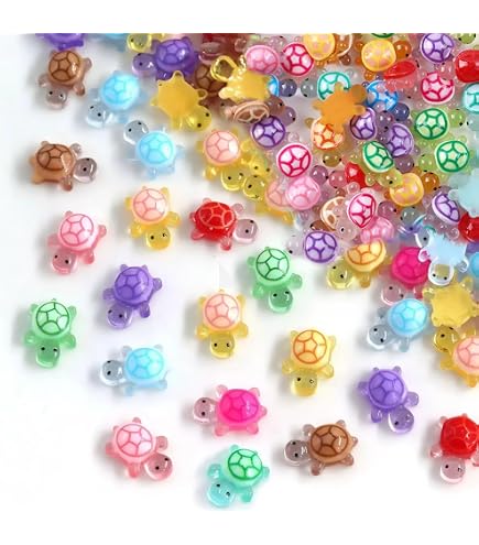 100pcs Mini Resin Ducks, Tiny Colorful Ducks Mini Resin Ducks with Sunglasses Miniature Ducks for DIY Dollhouse Miniature Garden Potted Plant Decoration (10 Colors), Décor - Canada