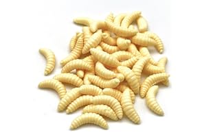 LKTFATD 50pcs Lifelike Smelling Soft Lures - Artificial Maggots for Carp, Brown Trout & Barbel
