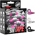 IRON FIGHTER 5X Rolls of Finger Tape Sports 0,8CM/0.3IN X 13,7M/45FT - Zinc Oxide Tape - BJJ Brazilian Jiu Jitsu - Rock Tape for Climbing - Crossfit - Judo - Volleyball - Pink Sports Tape Strapping