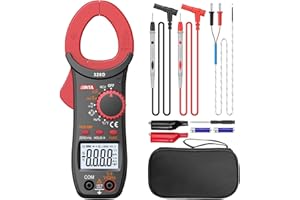 BINTA 6000 Counts Digital Clamp Meter - 600A AC/DC Current, TRMS Auto-Ranging Multimeter with NCV, Measures Voltage, Temp, Frequency, Resistance, Continuity & Diodes