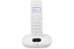 Doro Comfort 1015 Single Téléphone sans Fil DECT pour Seniors avec Répondeur et Fonction Mains-Libres (Blanc)