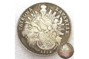 FKaiYin 1782 Anciennes pièces allemandes anciennes pièces de monnaie de l'Empire allemand - Pièce de monnaie non circulée - Excellent cadeau commémoratif pour papa/ami/mari