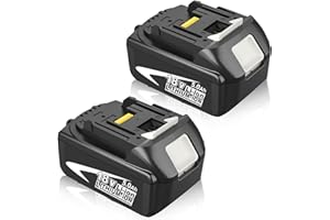 2X 18V 5.0Ah for Maki-ta 18V Battery BL1860B BL1850B BL1850 BL1840 BL1830 BL1820B BL1815 194205-3 194309-1 LXT-400 Compatibility for power tools Goodexo
