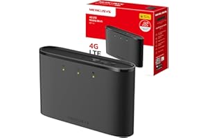 MERCUSYS MT110 Mifi Routeur WiFi portable 4G LTE, vitesses rapides de 150 Mbps, batterie de 2200 mAh jusqu'à 10 heures, routeur 4G avec fente SIM, connexion jusqu'à 10 appareils simultanément