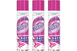 Vanish Mousse Nettoyant Tapis Moquettes - Lot de 3x600ml