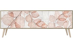 HEALANCY BIOMEDICAL HEALANCY Mobile TV Mobile Porta Televisore a 3 ante Tavolo da Soggiorno TV Soggiorno Armadio Moderno per TV Porta TV con mobili contenitori Mensola TV Design moderno