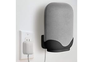 Baaletc Lautsprecher Wandhalterung Regal Kompatibel mit Google Nest Audio Wandständer Zubehör Schnelle und Einfache Installation Platzsparend Ohne Bohren Löcher Komplett ABS Konstruktionen